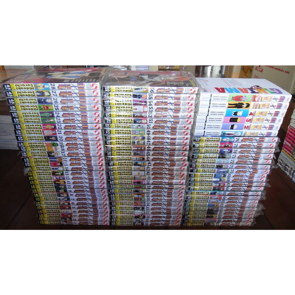 หนังสือการ์ตูน Gintama กินทามะ เล่ม 1-76 + นิยาย (LN) ปี 3 ห้อง Z ครูซ่ากินปาจิ เล่ม 1-6 ผลงานของ Hideaki Sorachi
