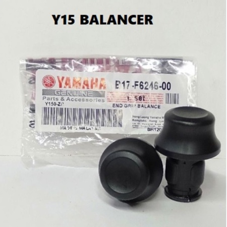 YAMAHA Y150ZR Y15 Y150 ZR END GRIP BALANCER ด้ามจับสีดําสมดุลพลาสติกพลาสติกด้านหน้า