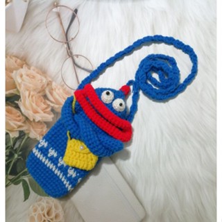 กระเป๋า​ใส่​โทรศัพท์​ phone bag crochet monster กระเป๋า​ใส่​โทรศัพท์ไหมพรม