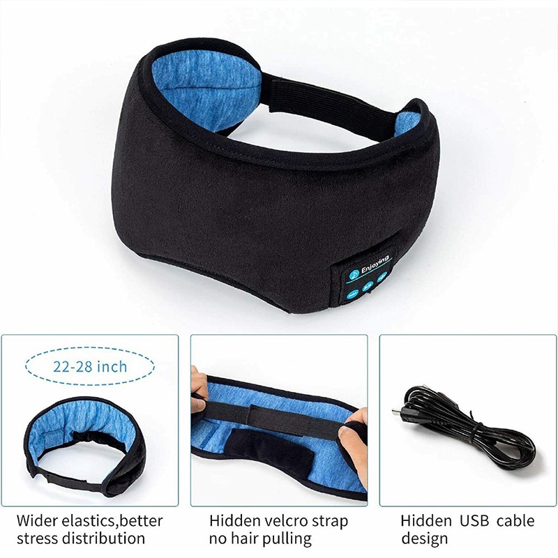 3D Bluetooth Eye Mask ชุดหูฟังไร้สายเพลง Bluetooth Eye Mask ใหม่ Sleep Bluetooth Eye Mask ชุดหูฟังสเตอริโอ