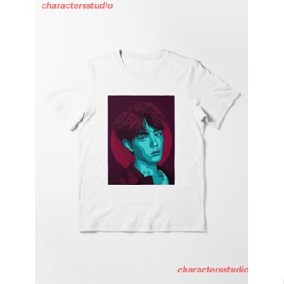 New Xiao Zhan. Vector Portrait Essential T-Shirt ผู้หญิง ดพิมพ์ลาย ดผ้าเด้ง คอกลม cotton ความนิยม sale Unisex