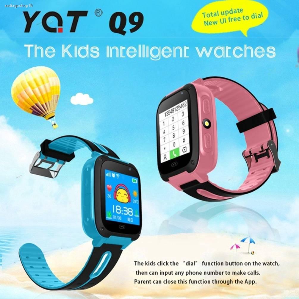 ส่งตรงจากกรุงเทพKids smart watch นาฬิกาเด็ก ใส่ซิมโทรฯได้ พร้อม GPS กันน้ำ IP67 (จมน้ำได้) ติดตามตำแหน่ง และไฟฉาย Q9