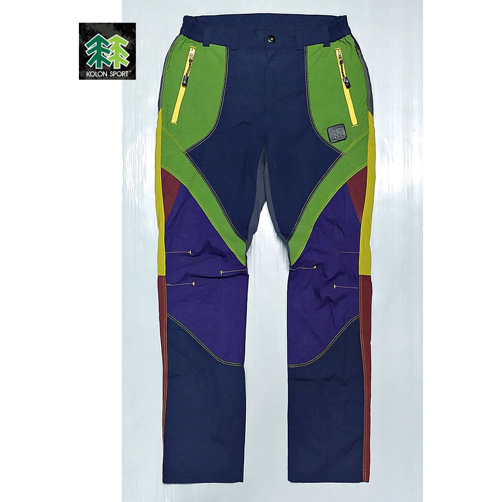 กางเกง Kolon Sport สีกรม-เขียว-เทา