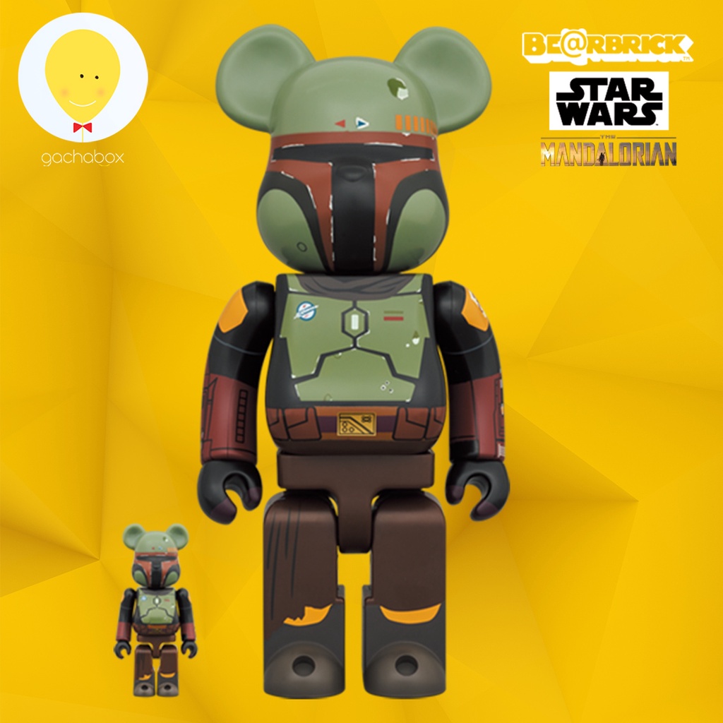 gachabox Bearbrick Star Wars Boba Fett Recovered Armor 1000% - แบร์บริค ของแท้ Be@rbrick Medicom Toy