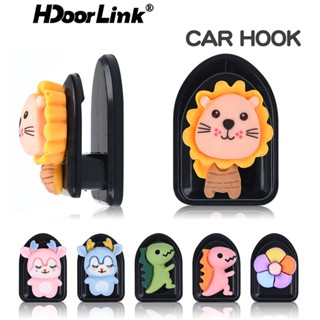 Hdoorlink การ์ตูนน่ารัก มินิ ตกแต่งภายในรถ ตะขอขนาดเล็ก ที่จัดระเบียบเบาะหลังรถ สร้างสรรค์ เหนียว ที่แขวน อเนกประสงค์ อุปกรณ์ตกแต่งภายในรถ