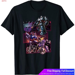 Tee SKTT1 เสื้อยืดยอดนิยม Transformers: War For Cybertron Decepticon Panels T-Shirt Popular T-shirts