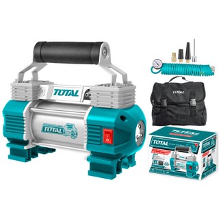 TOTAL ปั๊มลมมินิ รุ่นTTAC2506 12 โวลต์ พร้อมไฟฉาย LED Auto air compressor