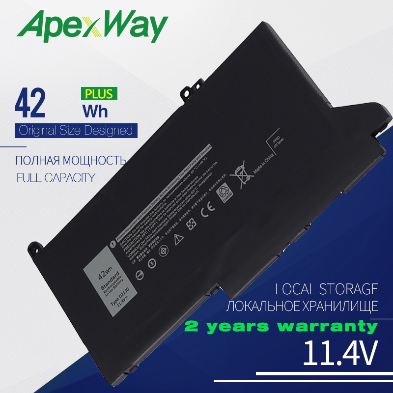 11.4V 42WH DJ1J0 Laptop Battery For DELL Latitude 12 7000 7280 7380 7480 Tablet PC PG74G PGFX4 ONFOH