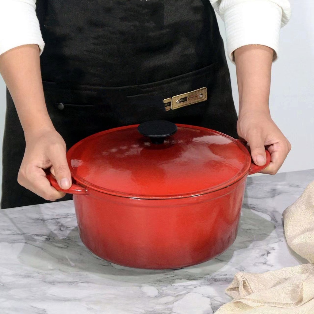 Cast iron pot enamel pot stew pot 24cm