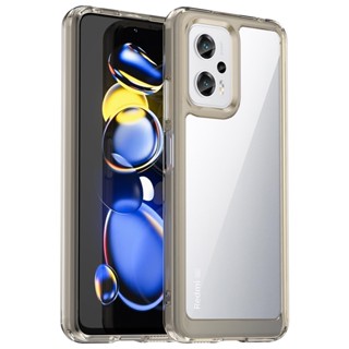 สําหรับ Xiaomi POCO X4 GT เคส ELVEV กันกระแทก โปร่งใส ป้องกันลายนิ้วมือ TPU นิ่ม เคสป้องกันด้านหลัง