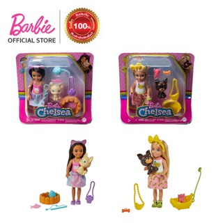 Barbie Chelsea Pet Assortment-บาร์บี้ เพลย์เซตเชลซีและสัตว์เลี้ยง HGT08(C)