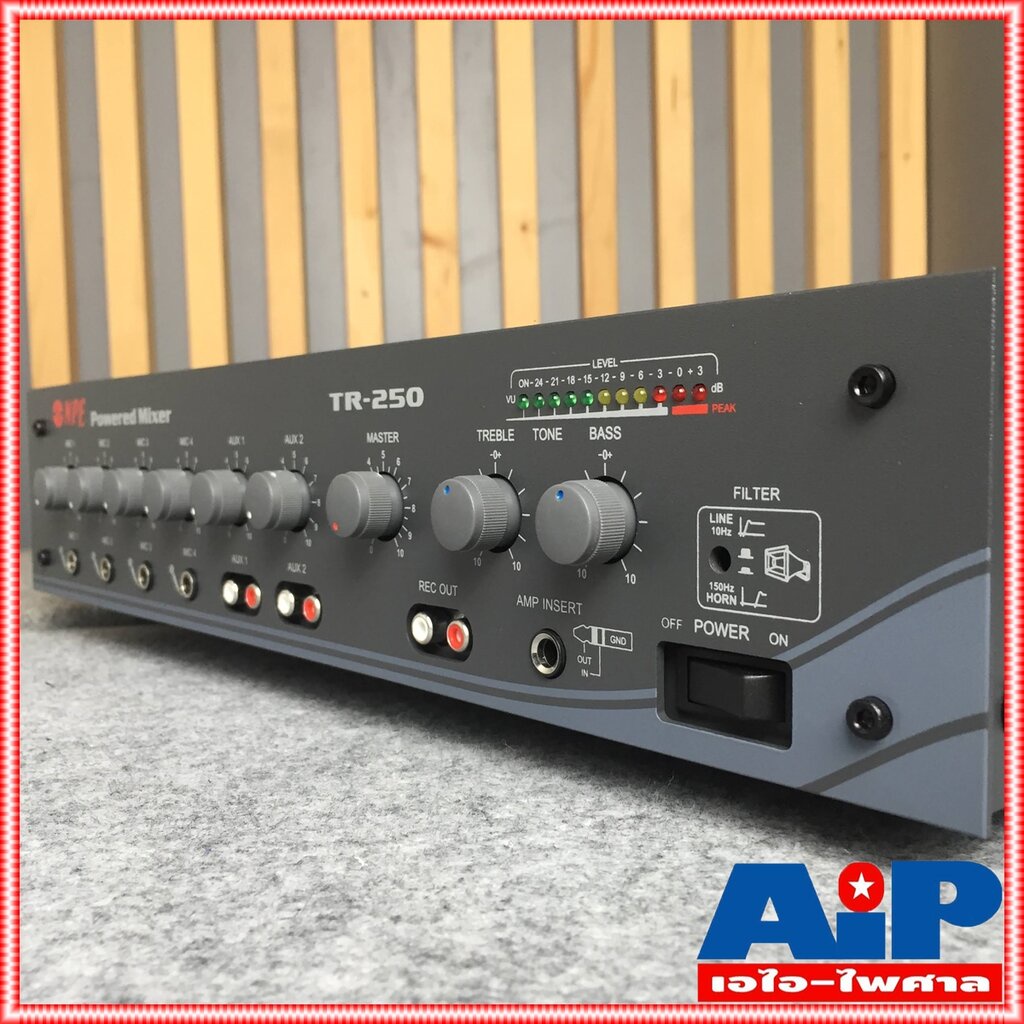 NPE TR-250 POWERMIXER 9kg สีดำ เครื่องขยายเสียง 125 วัตต์ TR 250 TR250 power mixer เพาวเวอร์ มิกเซอร์ +++ - รูปที่ 6