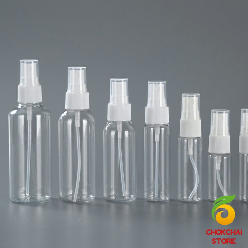 Chok ขวดสเปรย์ สีใส ขวดใส่สเปรย์พกพา ขวดสเปรย์น้ำหอม มี ขนาด 30 50 100 มล  Transparent spray bottle