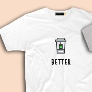 Tee เสื้อยืดสําหรับผู้ชาย✴M.️ขายต่อชิ้น! เสื้อเชิ้ตคู่ Better Together: 225 ตัว / 450 ตัวต่อคู่ X:u