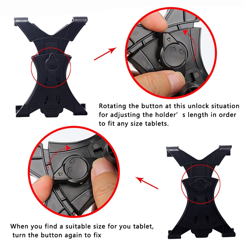 Universal 7.0 7.9 8 9.7 10.5 10.1 11inch Car Tablet PC Holder Car Auto CD Mount Holder Stand for iPad mini 2 3 4 iPad 56 #8