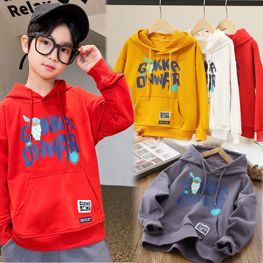 เสื้อกันหนาว sweater มีฮุ้ทมีไซร์130-170 (gokka)