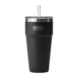 YETI แก้วเก็บความเย็น รุ่น RAMBLER 26 OZ STACKABLE CUP WITH STRAW LID BLACK