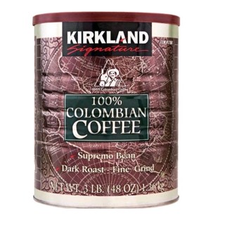 (พร้อมส่ง)*New*Kirkland Signature เมล็ดกาแฟคั่วบดละเอียด Dark Roast 1.36 KG