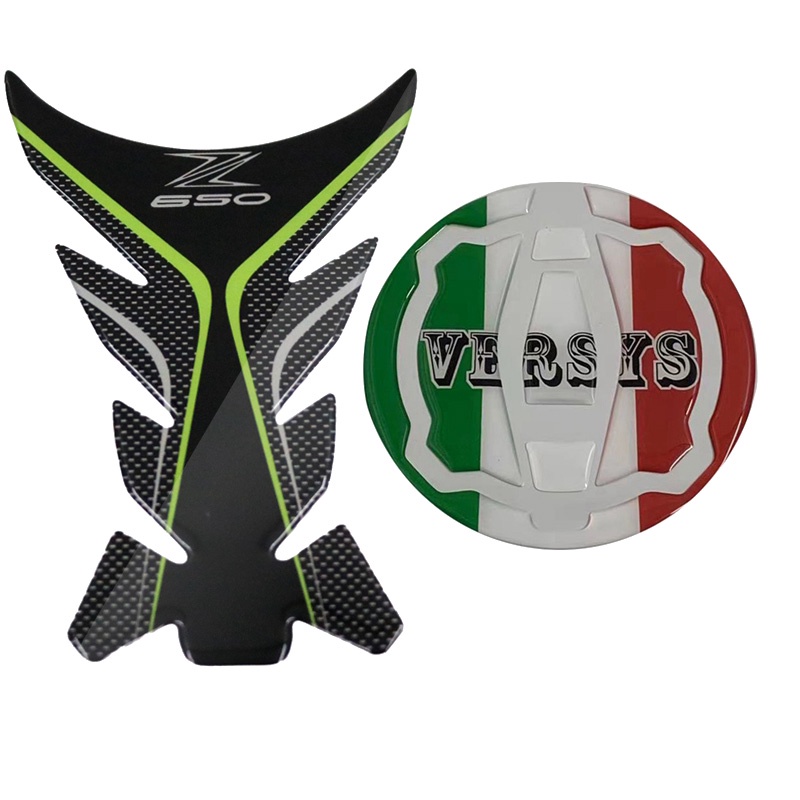 For Kawasaki Z650 The carbon fiber sticker Motorcycle fuel tank pad protection sticker decal fairing