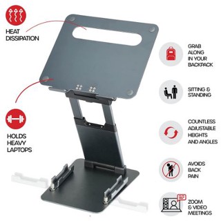 Dope DP-9242 Ergonomic Design Laptop Stand ยกสูงต่ำได้ ตัวท็อป ที่วางโน๊ตบุ๊ค ปรับระดับได้