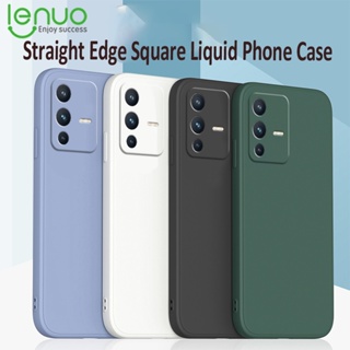 Lenuo เคสโทรศัพท์ ซิลิโคนนิ่ม กันกระแทก สีแคนดี้ หรูหรา สําหรับ Vivo V23E V23 Pro 5G S10E S12 Pro