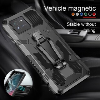 Spot goods Shockproof armor case For Vivo V25 5G VivoV25 E VivoV25E 5G 4G Phone case car magnetic suction holder clip protective back Cover casing