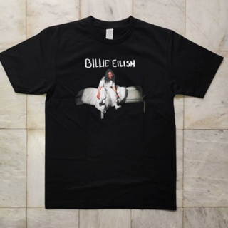 🔥 เสื้อยืด billie eilish   raptee t shirts hiphop S M L XL XXL 3xl classic COTTON kush clothing เสื้อยืดสกรีนลายแนวสตรีท