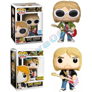 Funko POP ฟิกเกอร์ไวนิล รูปนักร้อง Kurt Limited Edition Cobain สีดํา