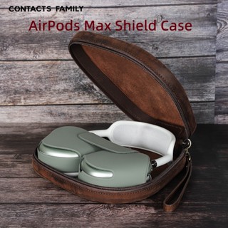 Retro Genuine Leather Cases for Apple Airpods Max Protective Box Cover Bag Handbag