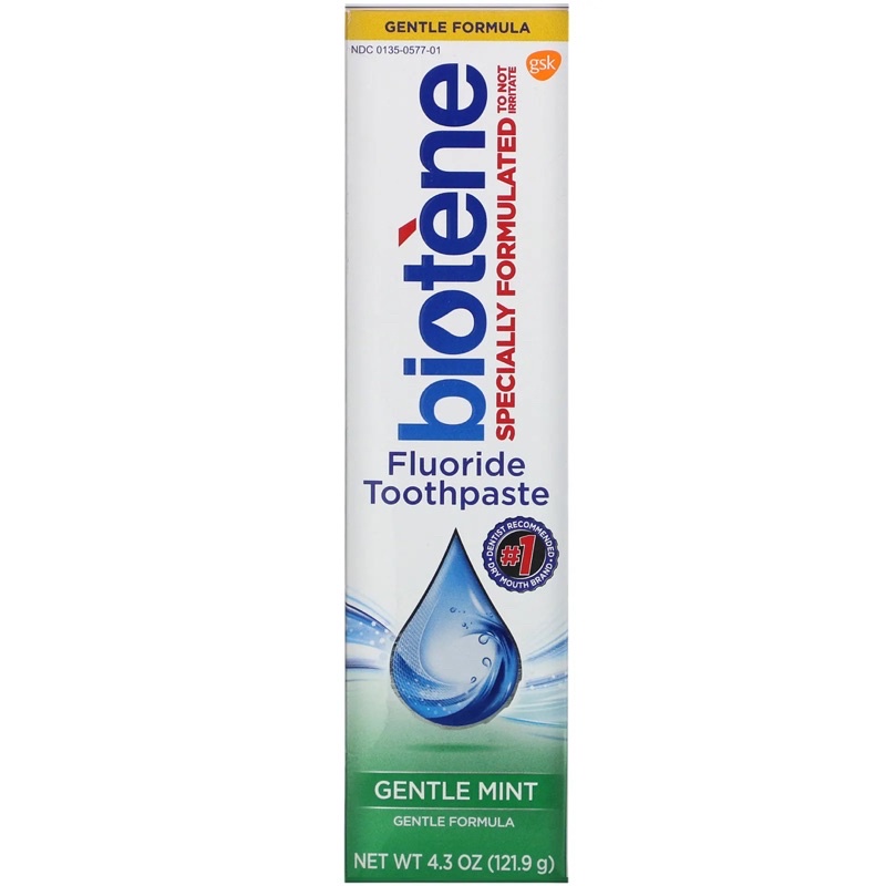 ยาสีฟัน Biotene Fluoride Toothpaste (Fresh Mint Gentle Mint) 4.3 oz ...