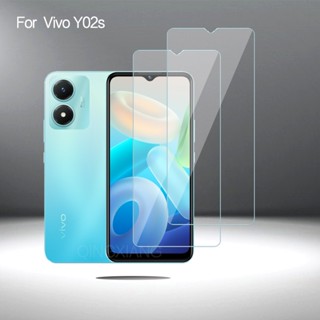 ฟิล์มกระจกนิรภัยกันรอยหน้าจอ HD สําหรับ Vivo Y02s Vivo Y21T Y12s Y01 Y12A Y15s Y15A Y73 Y1s Y33s Y76 Y52 5G 2 ชิ้น