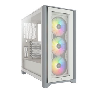 Corsair iCUE 4000X White RGB Tempered Glass Mid-Tower case