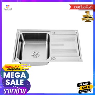 ซิงค์ฝัง 1 หลุม 1 ที่พัก AXIA COMO80 สีเงินBUILT-IN SINK AXIA COMO80 1B1D SILVER