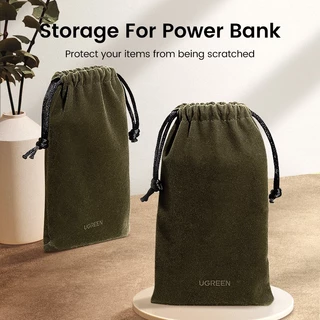 Ugreen กระเป๋าหูรูด ขนาด 12 * 19 ซม. สําหรับเก็บแบตเตอรี่สํารอง (ขนาดใหญ่)