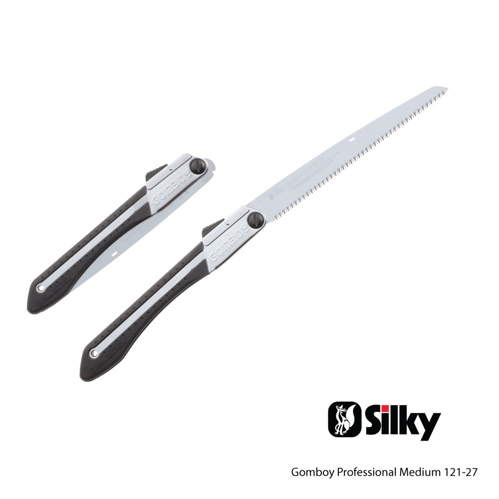 SILKY เลื่อยพับแบบตรง Gomboy Professional Medium 121-21,121-24,121-27,121-30 (ฟันเลื่อย 210/240/270/