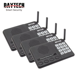 Daytech ระบบอินเตอร์คอมไร้สาย 10 ช่องทาง 1 กม. สําหรับโรงแรม ออฟฟิศ CI02