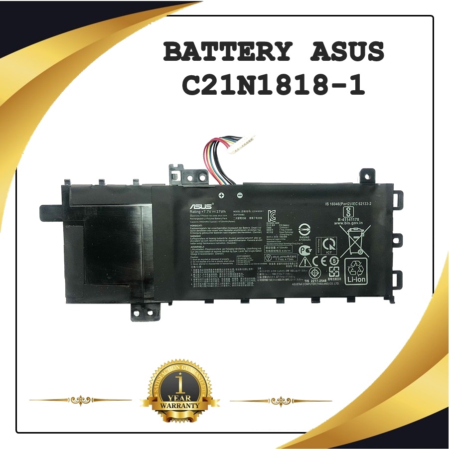 BATTERY NOTEBOOK  ASUS C21N1818-1 แท้ สำหรับ Asus VivoBook 14 X412F F412D F412F F412U / แบตเตอรี่โน๊ตบุ๊คเอซุส