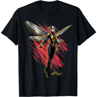 New Marvel Ant-Man &amp; The Wasp Abstract Flutter Graphic T-Shirt เสื้อยืด ดพิมพ์ลาย ดผ้าเด้ง คอกลม cotton ความนิยม sale Un