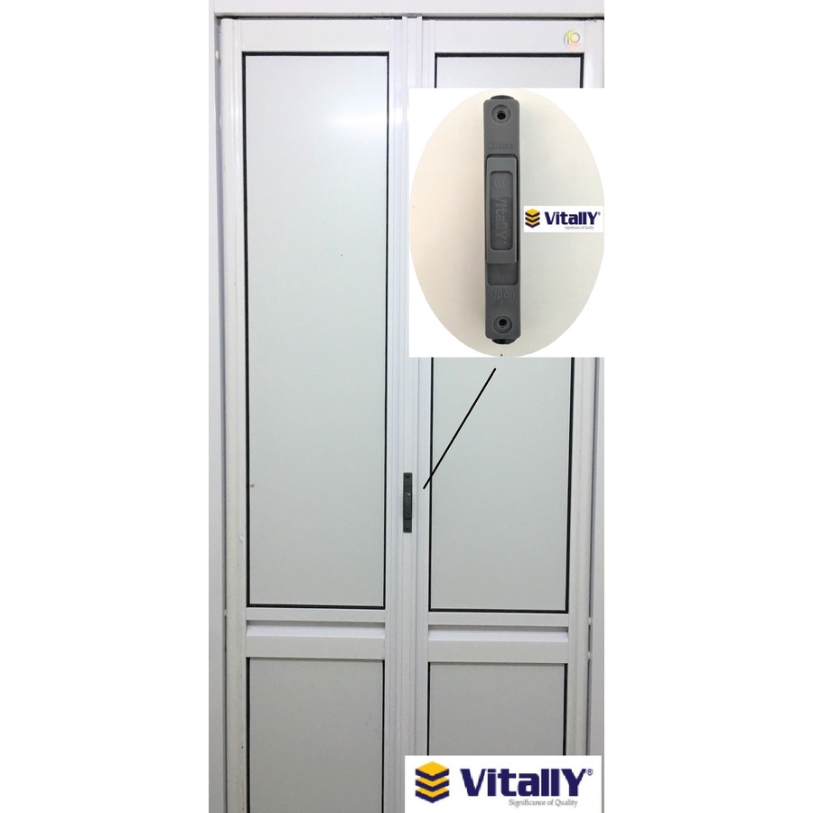 VITALY FOLDING LOCK HANDLE สําหรับสองประตู