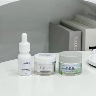 บรัชออนพี่หนิง AOLIZ กันแดดพี่หนิ่ง กันแดดลักชัวร์รี่ Luxary Spf50 คอลลาเจนมาร์ก  เซรั่มว่านสด เซรั่มว่างตาเดี่ยว