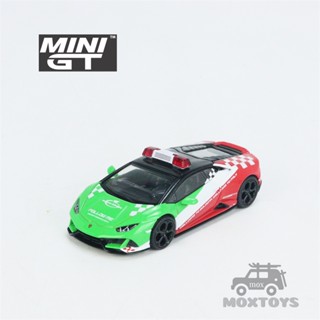 โมเดลรถยนต์ MINI GT 1:64 Lambo Huracan EVO Bologna Airport 2020 LHD Diecast