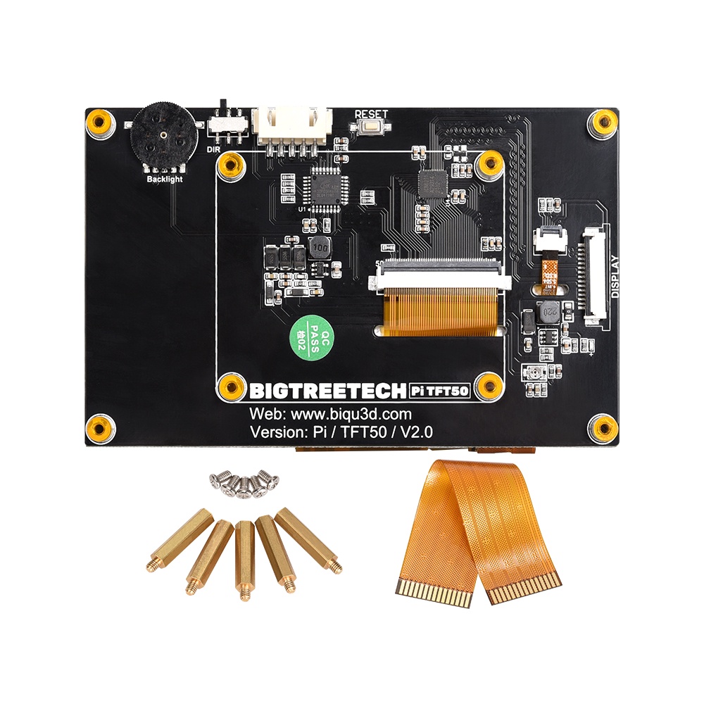 หลังการขายBIGTREETECH BTT PITFT50 PITFT70 PITFT43 V2.0 Touch Screen For Raspberry Pi 3 3B Plus 4B Model B Octoprint DSI #8