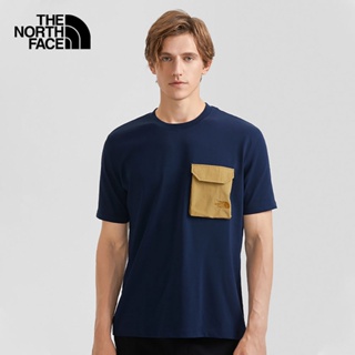 THE NORTH FACE M S/S HYBRID POCKET TEE - AP - SUMMIT NAVY เสื้อยืดแขนสั้น เสื้อผ้า เสื้อผ้าผู้ชาย