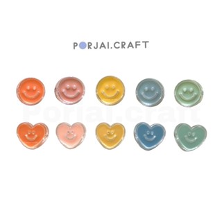 ลูกปัดหน้ายิ้มใส Smiley Beads 100 ชิ้น