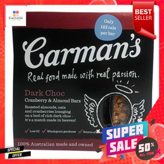 Carmans Dark Choc Cranberry &amp; Almond Bar 210g