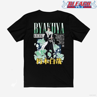 เสื้อยืด Yyds เสื้อยืดแขนสั้นลําลอง พิมพ์ลายกราฟฟิคอนิเมะ Bleach - Byakuya Kuchiki ทรงหลวม พลัสไซซ์