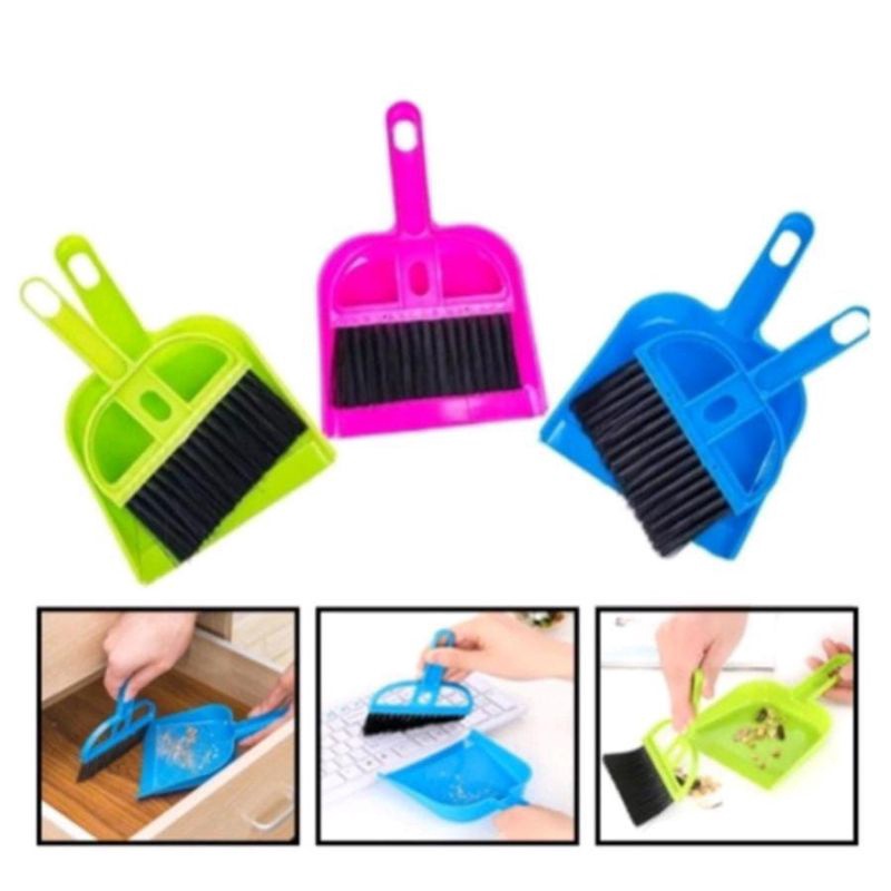 Reva MINI BROOM SET MULTIPURPOSE MINI BROOM DUSTPAN SET รถ DUST BROOM KEYBORD FURNITURE
