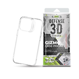 เคสGizmo : Gizmo Defense 3D Camera Protect Case - iPhone 14, 14Plus, 14Pro, 14Pro Max (Clear) ; iStudio by UFicon