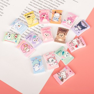 SANRIO จี้การ์ตูน Hello Kitty Jibits Kuromi Cinnamoroll Croc Jibbits Charm Strawberry Bear Jibitz น่ารัก สําหรับตกแต่งรองเท้าเด็ก