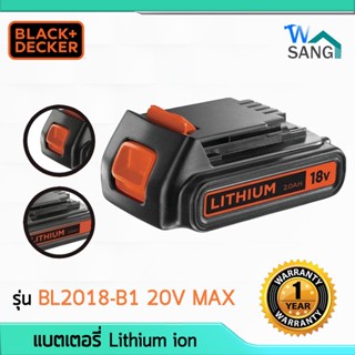 แบตเตอรี่ BLACK&amp;DECKER รุ่น BL2018-KR 18V Lithium ion Battery รับประกัน 1ปี @wsang